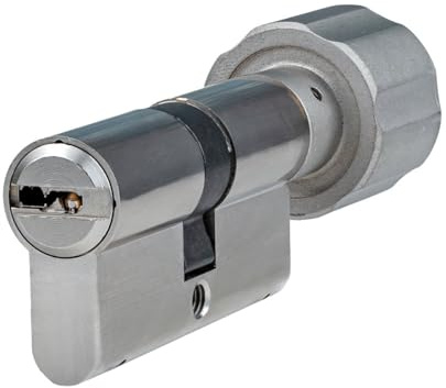 ABUS Bravus 2000 Knaufzylinder 55/45K | Zylinder mit Knauf Profilzylinder Schließ-Zylinder mit Kopierschutz Intellitec System | Patentschutz bis 2030 | Inklusive 3 Wendeschlüssel | Sicherungskarte