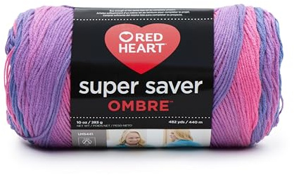 Red Heart E305.4975 Ombre Yarn, Sweet Treat
