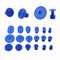 18 pcs Paintless Débosselage Réparation, Keenso Onglets Kit d'Outils Ventouses Extracteur Réparation Outil Débosselage Carrosserie sans Peinture pour Véhicule