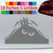 Kofferraum Aufkleber Monster Auto Golf GTI Tuning JDM Sticker 18 Farben 5 Größen