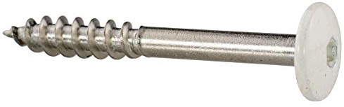 Fassadenschrauben 5,5 x 45 mm - RAL 9010 - Reinweiß TX20-200 Stück Edelstahl A4