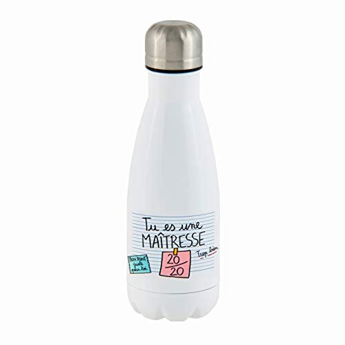 Bouteille isotherme TELL Tu es une maîtresse 20/20 - Derrière la porte
