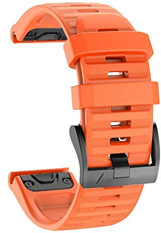 ISABAKE Armband für Garmin Fenix 6/6 Pro, QuickFit 22 mm, Silikon, kompatibel mit Fenix 5/5 Plus, Forerunner 935/945, Approach S60, Quatix 5