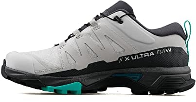 Salomon Damen Women's X Ultra 4 Gore-tex Hiking Shoes for Women Wandern, Lunar Rock/Ebony/Mint Leaf, 38 EU