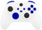 eXtremeRate Tasti Pulsanti Ricambio per Xbox Series X Controller Trigger LB RB LT RT Bumper Grilletti D-pad Pulsante ABXY per Xbox Series S Joystick(Blu Cromo)