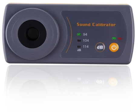 Schallpegelkalibrator, Präziser Dezibelmessgerät-Kalibrator 94 dB & 104 dB & 114 dB Kalibrator mit drei Kalibrierungsstufen für professionelle Schallpegelmesser