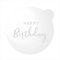 LissieLou Happy Birthday in Two Font Cookie Embosser Birthday Celebrations Icing Stamp Fondant Embosser - Clear