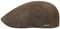 Stetson Texas Calf Split Flatcap Herren - Aus echtem Kalbsleder - Mit Baumwollfutter - 6-teilig - Schirmlänge 4.5 cm - Gatsby Cap - Herrencap Sommer/Winter braun S (54-55 cm)