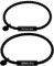 OIDEA Paar Armband Magnet aus Leder: Schwarz Damen Magnetarmband mit Gravur Forever Love Lederarmband Verstellbar Handgelenk Armreif Geschenk für Paare Pärchen Partner Freundin