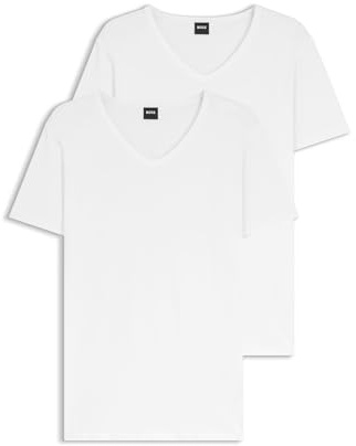 BOSS Herren T-Shirt Vn 2p Co/EL T-Shirt (2er Pack)