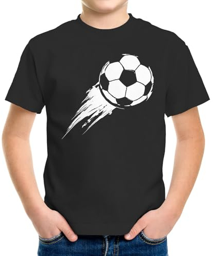 MoonWorks® Kinder T-Shirt Jungen Fußball-Motiv Sport-Kleidung Geschenk für Jungen Fußballfan