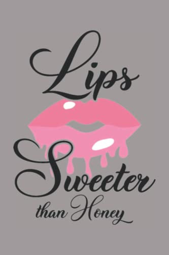 Lips Sweeter Than Honey 3 Notebook: Heather Plume Smoke Grey Matte Finish Lined Journal, 6 x 9 120 Pages, Gift For Thinkers, List Makers and Doers (Lips Sweeter Than Honey 3 Journal)