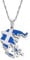 MTCDBD Griechenland-Karten-Halskette Für Unisex-Schmuck, Griechischer Karten-Anhänger Mit Flagge, Party-Kleid-Accessoires, Ethno-Stil, Patriotisches Symbol, Halskette, Geschenk, Silber, 45 cm Kette