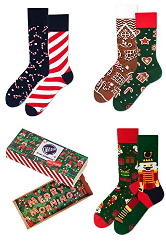 Many Mornings Unisex Socken Set Weihnachten - 3er Pack