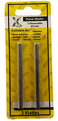 Lame di ricambio reversibili per pialla Black & Decker, Bosch, DeWalt ed Elu (2 pezzi, in acciaio ad alta velocità)