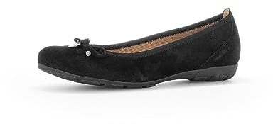 Gabor Damen Klassische Ballerinas, Frauen Flats,Sommerschuhe,Ballerina-Schuhe,Ballett-Schuhe,Ballet-Flats,flach,schwarz,37.5 EU / 4.5 UK