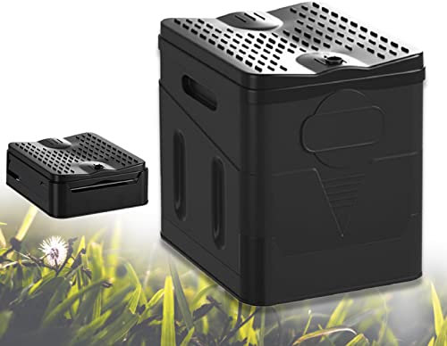 ENCOMAG Campingtoilette Faltbar, Mobile Camping Klappbar Toilette Stabil bis 150 kg, Campingtoilette Tragbar Flexibel und Clean für Unterwegs, Notfall, Camping, Staus, Angeln, Festivals
