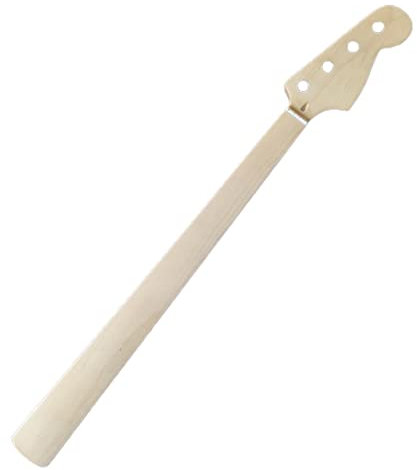 CAZARU Fretless Ahorn 20 Bünde Bassgitarre Halsteil 4 Saiten Ahorn Griffbrett 34 Zoll Mutter 38 mm