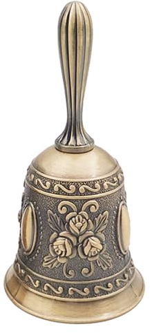 Campana de Mano de Metal - Servicio de Restaurante, Decoración Navideña y de Dormitorio
