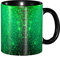 Funkelnde grüne Glitzer-Ombre-Tasse, Keramikbecher, Heimbüro-Tasse