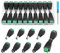 YIXISI 10 Pares 5.5 X 2.1mm DC Conector Enchufe, 12V DC Power Jack Conector Adaptado, Conector Terminal de Tornillo DC, para Cámara CCTV, Cable de luz de Tira LED