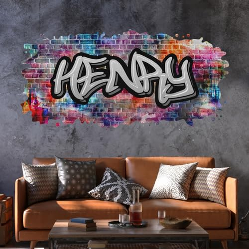 tjapalo® vz81 Graffiti Wandtattoo Graffiti Name Wandtattoo Kinderzimmer Name Bilder personalisiert Jugendzimmer Deko personalisiert Wanddeko Kinderzimmer, Formatvorlagen Name: c vz81