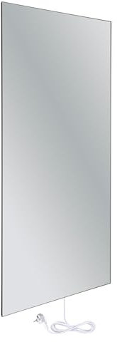 WarmlyYours Electric Radiant Panel Mirror Finish 800 Watt Power 60cm x 120cm Wall Mounted Infrared Heat Radiator