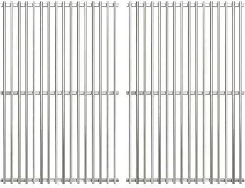 GGC Edelstahl Grillroste für Weber Genesis 300 Serie, 49,5 cm Grill Ersatzroste für Weber E-310 E-320 E-330 S-310 S-320 S330 EP-310 EP-320 EP-330, Weber 7524/7528