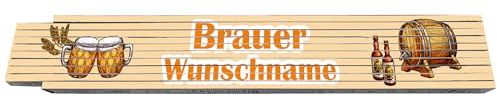 2m Zollstock - Brauer - mit Wunschname - Text - Spruch - individuell personalisiert - Glieder-Maßstab - Meterstab bedruckt - für Männer Opa Papa Vatertag Wunschtext Weihnachten Baustelle