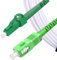 Elfcam® - 25m Câble à Fibre Optique SC/APC à LC/APC Monomode Simplex 9/125μm OS2 Jarretière Optique LSZH Blanc (25M)