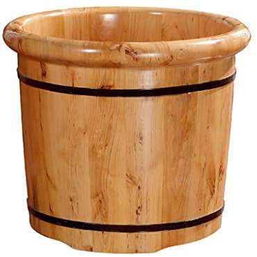 Gerrit Baignoire pour Les Pieds, Spa, Bassin de trempage pour Les Pieds, Spa, Sauna, hydromassage Naturel, Bol pour Les Pieds en cyprès