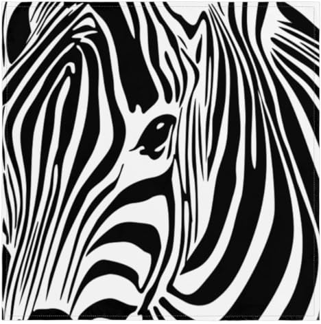 Zebra Print Cloth Napkins 20x20 Inch Decoration Table Napkins Set of 6 Washable Polyester Dinner Napkin Durable Square Cloth Napkin for Home Kitchen Dining Wedding Party