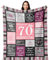 Yesbird 70 Geburtstag Frauen, 70 Geburtstag Deko, 70. Geburtstag Frauen, Geschenke zum 70 Geburtstag Frau, Geschenk 70. Geburtstag Frau Decke 150x130CM