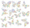 HUTRADE Pack of 28 Rainbow Suncatcher Stickers for Windows - High-Quality Prism Window Stickers, Bird Protection, Butterfly Shaped, Perfect for Home, Office