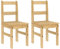 QJBSAVVA Schminktisch Hocker Stühle Esszimmer Küchenstuhl Armlehnstuhl - Essstühle 2 STK. Panama 40x46x90 cm Massivholz Kiefer für Schlafzimmer Balkon Flur Küche
