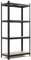 COSTWAY Schwerlastregal, 4 Ebenen Lagerregal mit Metallrahmen, Metallregal bis 720kg belastbar, Steckregal Kellerregal Werkstattregal, 80 x 40 x 160 cm (Schwarz)