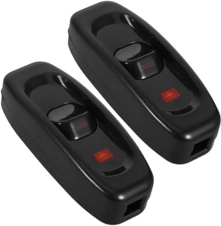 Artibetter 2piezas Interruptor De Lámpara De Mesa Interruptor De Botón Multiusos Minimalista