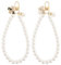 AULEEP 2pcs Classic Pearl Phone Charm for Women, Butterfly Beaded Phone Bracelet Wrist Strap, Phone Wristlet, Handmade Phone Chain for iPhone and other Cellphones