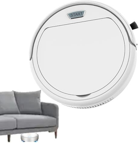 Aspiradora Robot De Limpieza - Aspiradora Automática Inalámbrica con Fuerte Succión | Suministros De Limpieza para El Hogar con 2 Cepillos Giratorios Laterales, Limpiador Doméstico para Cocina,