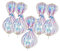 yuhlkopm 5 pièces Magiques Arc-en-Ciel Spinners Amusant et coloré éblouissant bâton ABS Arc-en-Ciel Twirler Magique Arc-en-Ciel Spinners Baguettes bâtons