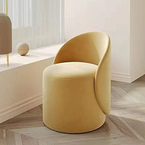 Generisch Drehbarer Ottoman-Schminkstuhl, Sherpa-Polsterstuhl, Clubsessel – Bequemer Schminkhocker, Für Schlafzimmer Und Wohnzimmer, 360° Drehbarer Beistellstuhl