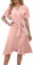 Robe Bal De Promo Femme Chic Et Elegant Jupon sous Longue Mariée Victorienne Fille 12 Ans Robe Médiévale De Soiree Soirée Courte Vêtements Femme Chic 2024 Midi Tshirt (Rose,XXL)