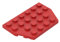 Gobricks 32059 Circular Plate Wedge Plate 4 x 6 Cut Corners 10 Pieces GDS-704 Compatible with Lego Building Blocks Color:Red 010