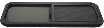 ECUTEE Ventana corredera para caravana, caravana, caravana, con mosquitera, protección contra insectos, protección solar para autocaravanas, remolques, 900 x 300 mm