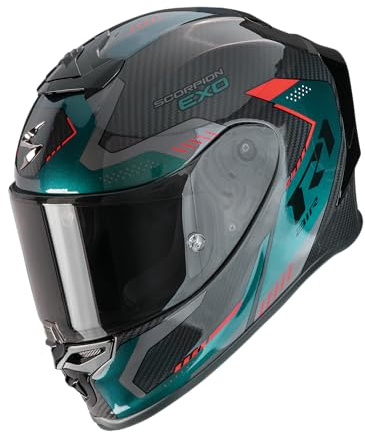 SCORPION EXO-R1 EVO CARBON AIR PROPEL Black-Green L