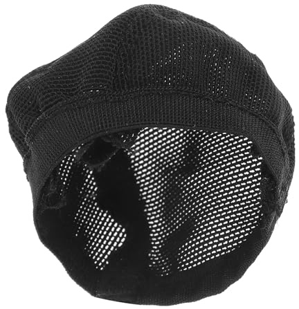 Selbstgemacht Puppenperückennetzhaube für Puppen, Gewebe, Schwarz, 14 15cm