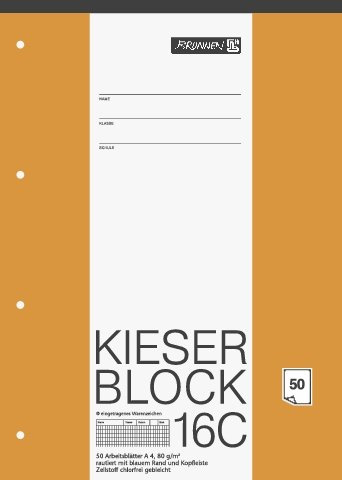 Kieserblock A4 rautiert 50 Blatt 1042926 VPE=10