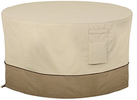Classic Accessories 55-465-011501-00 Runde Feuerstellen-/Tischabdeckung für die Terrasse, 106,68 cm