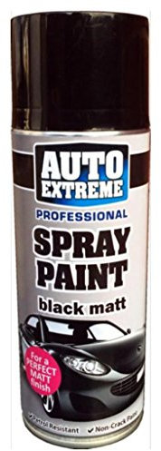 Auto Extreme Black Matt Spray Paint Aerosol 400ml (3 Pack)