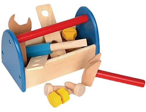 Werkzeugkiste aus Holz (Maße: 20 x 11,5 x 13 cm)